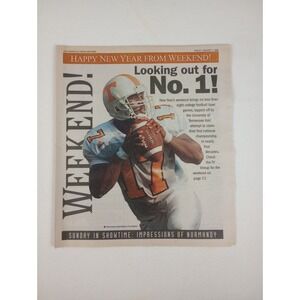 The Weekend Newspaper Tennessee Volunteers 1998 National‎ Champs VOLS Tee Martin